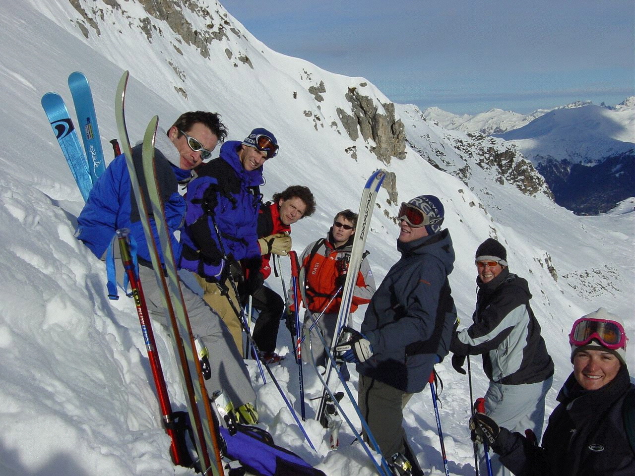 Off Piste coaching course in 2000